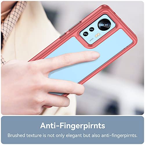 Case for Xiaomi Redmi Note 12 Pro Plus Case Slim Drop Proof Phone Case  [Protect from Drop/Scratch/Fingerprint] Clear Acrylic Back TPU Bumper Thin