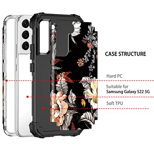WeLoveCase for Samsung Galaxy S22 Ultra 5G Case, Cover 3 in 1 Full Body  Heavy Duty