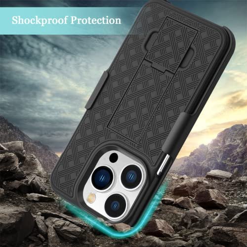 Belt Clip Holster for Spigen Rugged Armor - iPhone 14 Pro Max - Encased