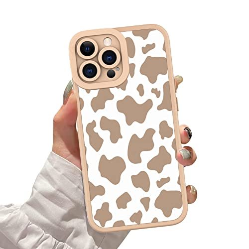 ZIYE for iPhone 13 Pro Max Case Cow Pattern Phone Case with Camera