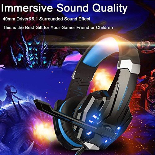 3.5mm Gaming Headset Mic Headphones Stereo Bass Surround For PS5