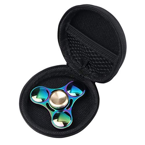 Mtele EDC Hand Spinner Metal Fidget ADHD Focus Toy Ultra Durable High Speed  Anxiety Relief Toys,Rainbow Color - Imported Products from USA - iBhejo