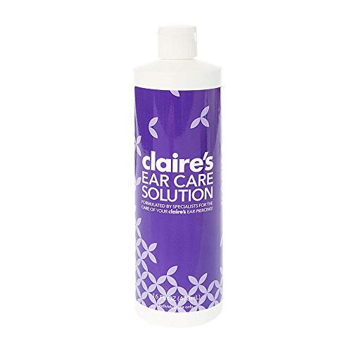 Claire's 16 Fl Oz Aftercare Ear Piercing Cleaner Solution – Designed to  Avoid Infections on Pierced Ears, Nose Piercings, and Belly Button  Piercings –