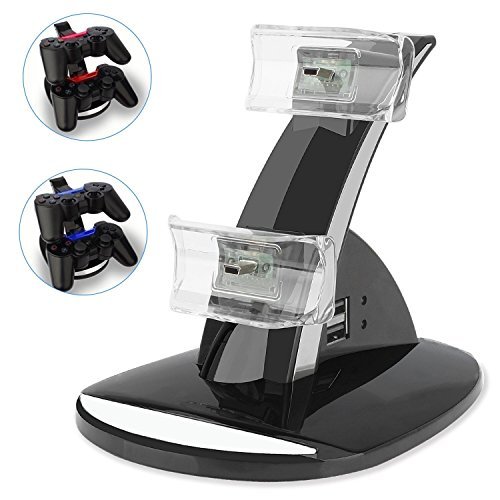 Vseer Ps3 Controller Charger, Dual Console Charger Charging