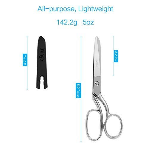 LIVINGO 8 Professional Heavy Duty Tailor Fabric Scissors, Dressmaker  Sewing Classic Stainless Steel Ultra Sharp Forged Shears, Bent - Imported  Products from USA - iBhejo
