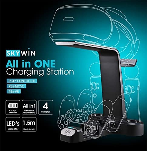 Skywin VR Charging Stand - PSVR Charging Stand to Showcase, Display, and  Charge your PS5 VR (PS5 Controller)