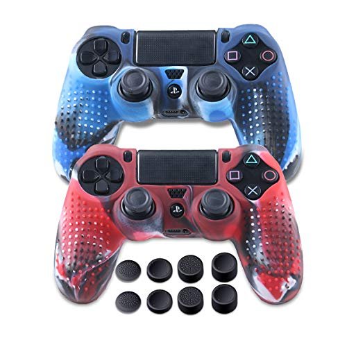 Silicone Skin for PS4 Controller - Anti-Slip Covers for PS4 - Protector Case  for PS4/Slim/Pro Accessories - 2 Pack PS4 Controller Skins - 4 Pairs Thu -  Imported Products from USA - iBhejo