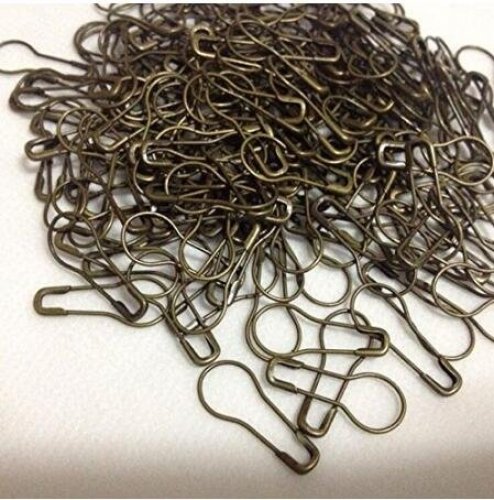 500 Pcs Bulb Safety Pins White Safety Pins Calabash Pins Metal