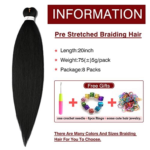 Pre Stretched Braiding Hair 20” Single Pack