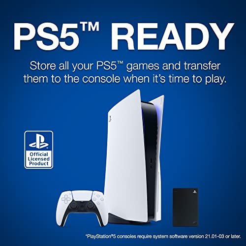 Seagate game drive for ps4 systems officially licensed 2tb external store hard drive