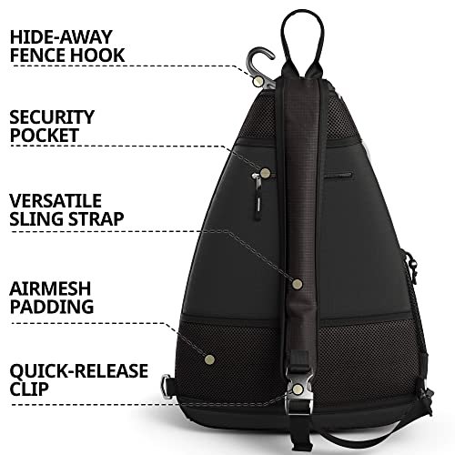 Athletico Sling Bag - Crossbody Backpack for Pickleball, Tennis,  Racketball, and Travel for Men and Women (Black) - Imported Products from  USA - iBhejo
