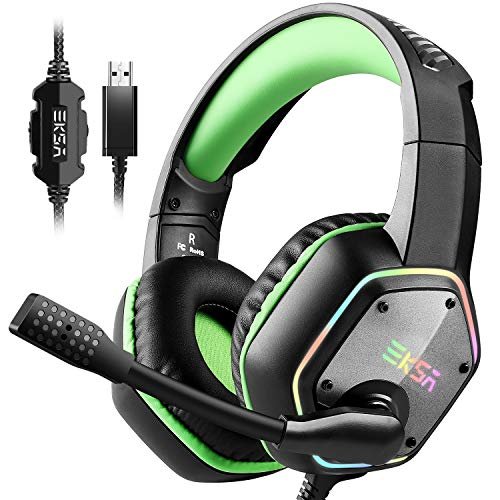 Gaming headset for pc with clearance mic