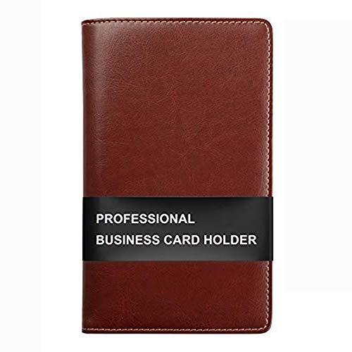 Sooez Leather Business Card Book Holder, Professional Business Cards