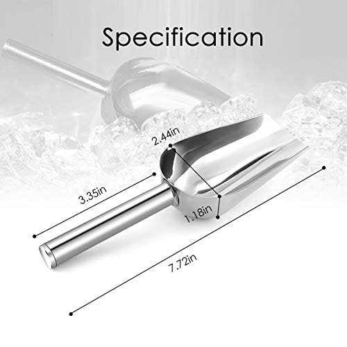 Aieve Ice Scoop, 2 Pack Ice Scoop For Ice Maker, Metal Ice Scoop For  Freezer Counter Top Ice Machine Maker Shovel Popcorn Scoop Kitchen Ice  Scooper I - Imported Products from USA - iBhejo