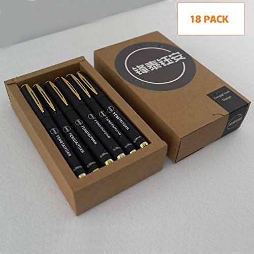  Gel Ink Rollerball Stylus Pen - 18 Pack,0.38mm Gel Pen