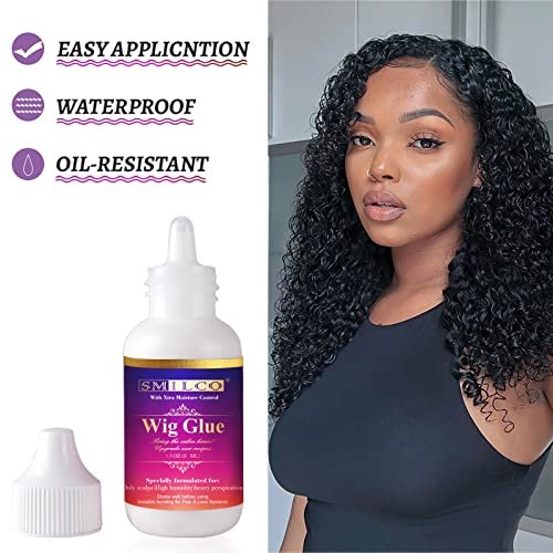 Wig Glue 1.3OZ, Waterproof Lace Front Wig Glue for Wigs