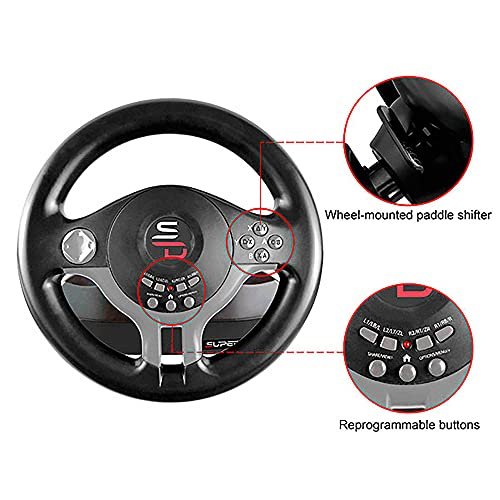 Subsonic v900 steering wheel with discount pedals and