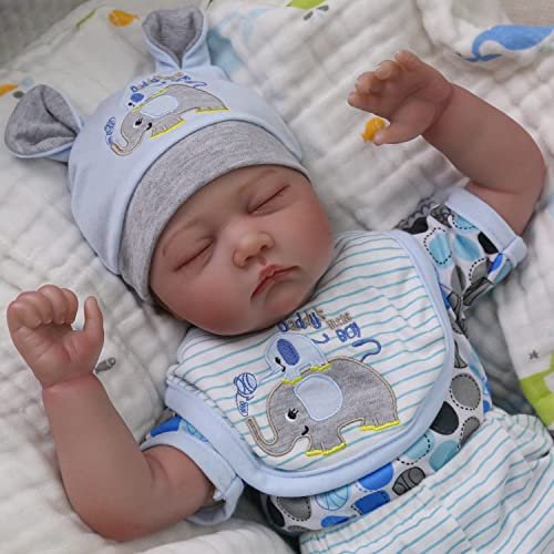  Kaydora Sleeping Reborn Baby Dolls, 22 Inch Lifelike Newborn  Baby Girl Doll, Realistic Baby Reborn Toddler, Handmade Weighted Soft Body  Reborn Dolls That Look Real, Amazing Gift Set for Kids Age