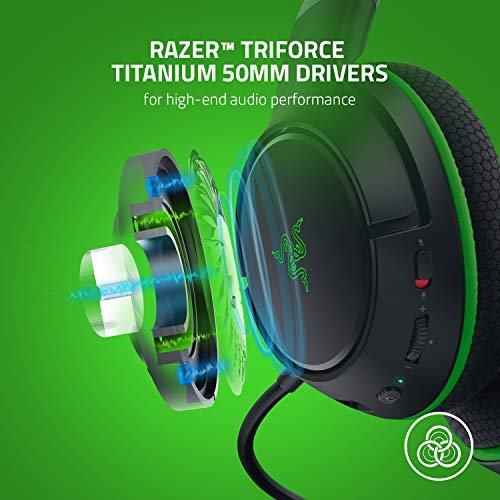 Razer Kaira Wireless Gaming Headset for Xbox Series X|S, Xbox One: Triforce  Titanium 50mm Drivers - Cardioid Mic - Breathable Memory Foam Ear Cushions