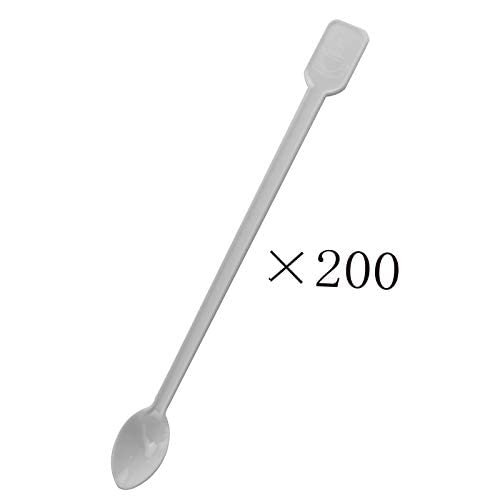 AXLIZER 200PCS Mini Plastic Coffee Blender Spoon Disposable Plastic Coffee  Spoon Tea Spoon Coffee Stirring Rod Plastic Spoon Coffee Soup SpoonMini Tea