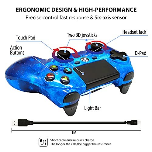  CHENGDAO Controller for PS3 2 Pack Wireless Controller