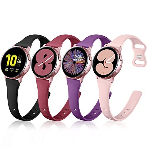 Amazon.com: GEAK Compatible with Samsung Watch 5 Band/Galaxy Watch 5 Pro  Bands/Galaxy Watch 4 Band 40mm 44mm/Samsung Watch Active 2 40mm/44mm,20mm  Silicone Sport Replacement Strap for Women Men Large Blue/Pink : Cell