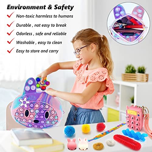 Amazon.com: JAZD Pop Its Purse for Girls with Sunglasses, Unicorn Jewelry,  Hair Bows Hair Clips, Little Girls Purse with Accessories, Princess Pretend  Play Girls Toys for 3 4 5 6 Year Old