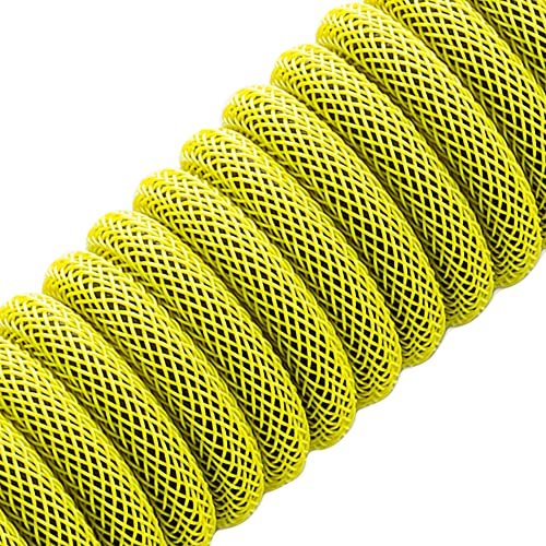 CableMod Classic Coiled Keyboard Cable (Dominator Yellow, USB A to