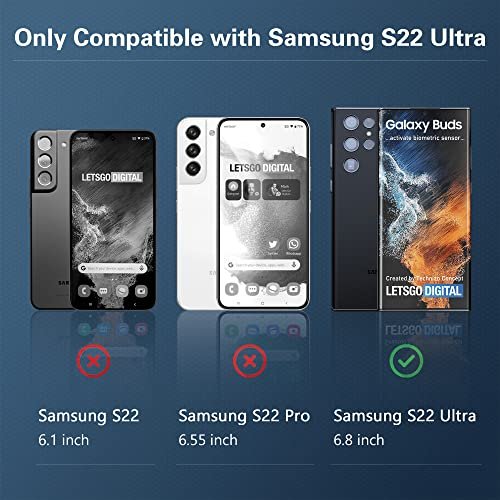 Aacl [Fingerprint Compatible][3-Pack] 3D Curved Tempered Glass For Samsung  Galaxy S22 Ultra 5G Screen Protector, [Easy Installation With Alignment][A  - Imported Products from USA - iBhejo