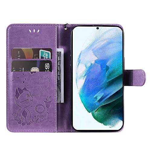 MEMAXELUS Compatible with Samsung Galaxy S22 5G Case Wallet Phone Case with  Kickstand Card Holder Slot Magnetic Flip Case Luxury PU Leather Shockproof