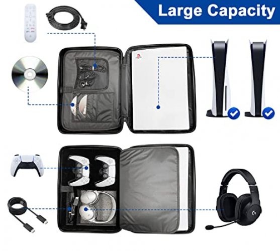 YB-OSANA Game Cosole Backpack Travel Bag Travel Carrying Case for