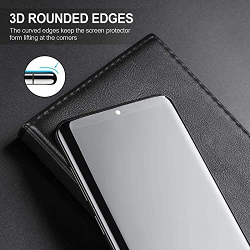 (2 Pack) Supershieldz Designed for Samsung (Galaxy S22 Ultra 5G) Tempered  Glass Screen Protector, (Full Cover) (3D Curved Glass) Anti Scratch, Bubble