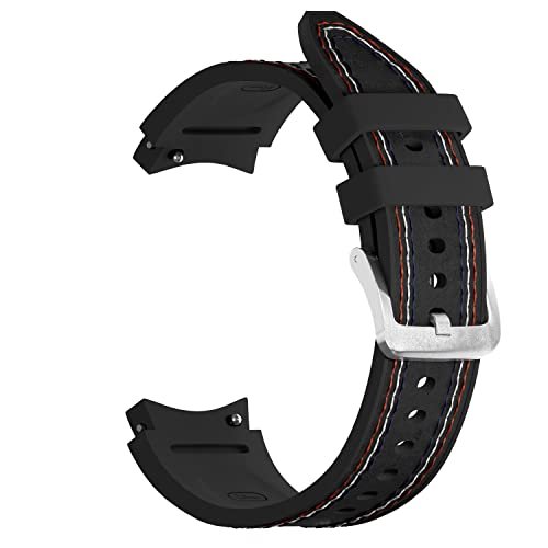 LDFAS Compatible for Samsung Galaxy Watch 5 Pro 45mm/4 Classic 42mm 46mm  Bands, No Gaps 20mm Stainless Steel Metal Watch Strap Compatible for  Samsung Galaxy Watch 5/4 40mm/44mm Band, Black : 