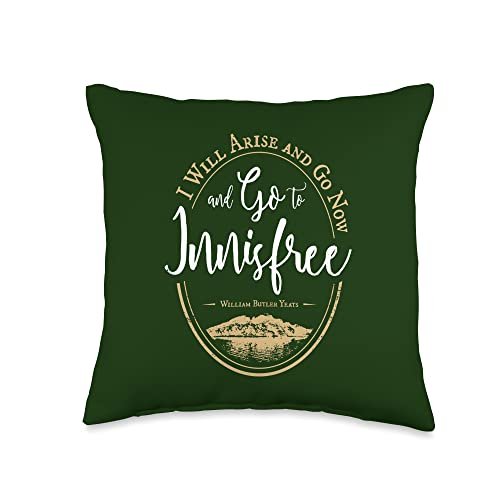 The Modern Innisfree Yeats Ireland Escapist I Will Arise Go to Innisfree  William Butler Yeats Ireland Throw Pillow, 16x16, Multicolor - Imported  Products from USA - iBhejo