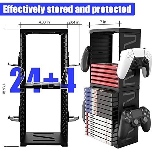  Yanfider Vertical Stand for PS4 Built-in Cooling Vents