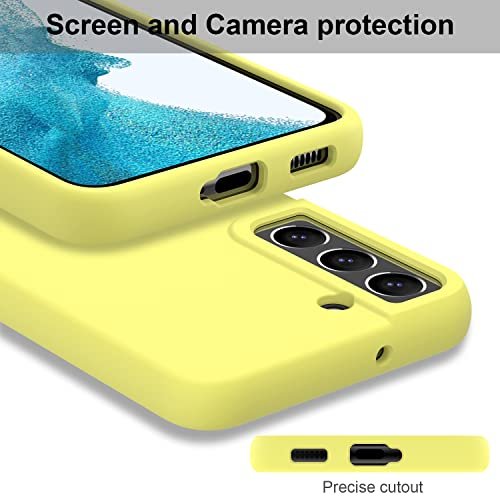 Samsung Galaxy S22 Silicone Cover Case Butter Yellow