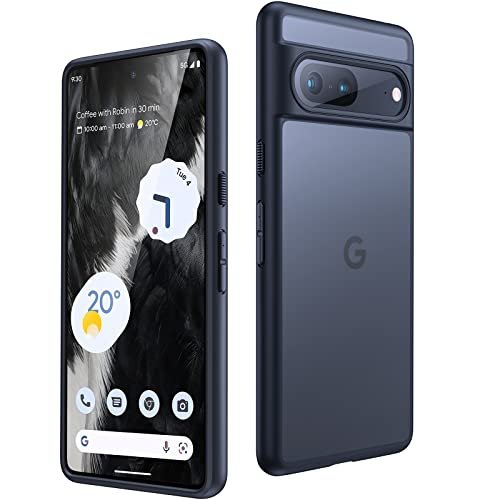  Humixx Shockproof Designed for Google Pixel 7 Pro Case  [Military Grade Drop Tested] [Ultimate Silky Touch] Translucent Hard Back  Protective Slim Thin Matte Black Phone Cases for Pixel 7 Pro 5G