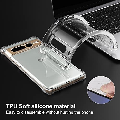 For Google Pixel 7A Case Clear Silicone Soft TPU Cover For Google