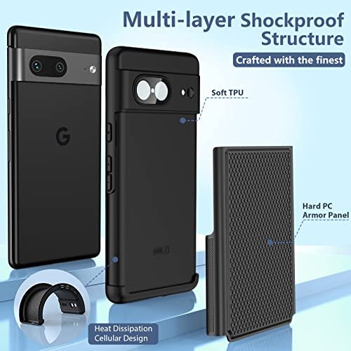 Pixel 7A Case with Built-in Screen Protector and Kickstand Military Drop  Protection – FNTCASE OFFICIAL