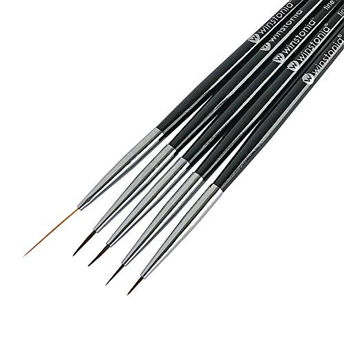 PREMIUM QUALITY 20 PCS Professional Nail Art Brush Set Liner Pens Striping  Brushes Tool Kit For