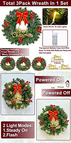 how to hide battery pack on wreath