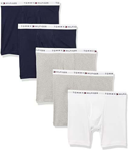 tommy hilfiger men's underwear multipack cotton classics boxer briefs