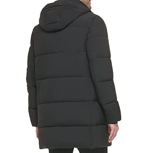 Calvin klein men's discount long stretch puffer jacket