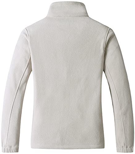 GIMECEN Women's Lightweight Full Zip Soft Polar Fleece Jacket Outdoor  Recreation Coat With Zipper Pockets at  Women's Coats Shop