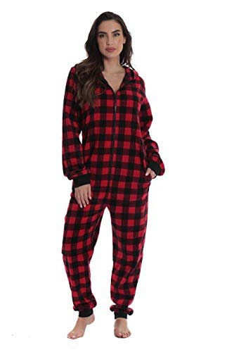 followme Family Pajamas Buffalo Plaid Microfleece Mens Adult