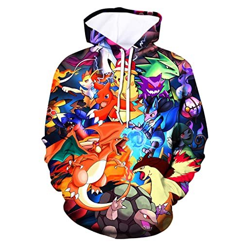GJREIOW 3D Print Anime Hoodie Youth Cartoon Hoodeds Pullover Sweatshirt for  Boys Girlsl W1 M - Shop Imported Products from USA to India Online - iBhejo