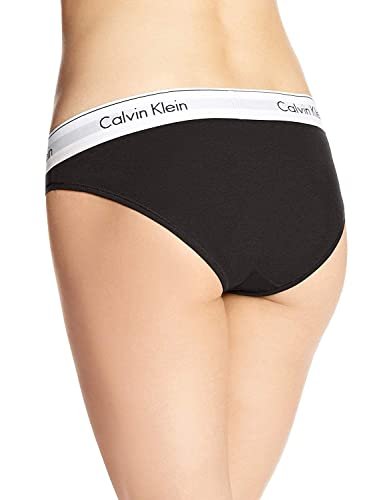 Calvin Klein Underwear Women's Modern Cotton Bikini Panties, Black, X-Small  