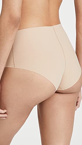 Calvin Klein Women's Invisibles with Mesh Thong, Bare, X-Small 