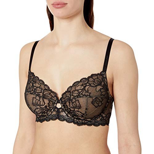 Calvin Klein Women's Seductive Comfort Unlined Lace Bra, Black, 36D -  Imported Products from USA - iBhejo