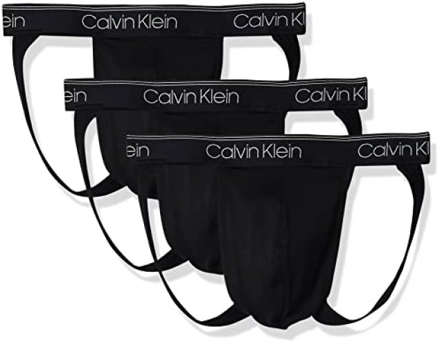 Calvin Klein Men'S Micro Stretch 3-Pack Jock Strap, 3 Black, Xl